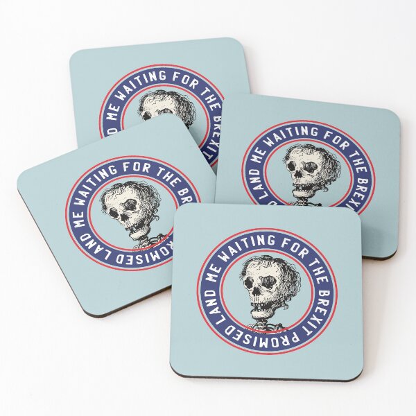 Item preview, Me Waiting for the Brexit Promised Land - skull meme designed and sold by knappidesign.