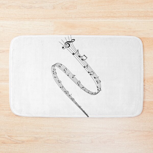 Item preview, Treble Clef Musical Notes Flowing Music Stave designed and sold by stuartsemporium.
