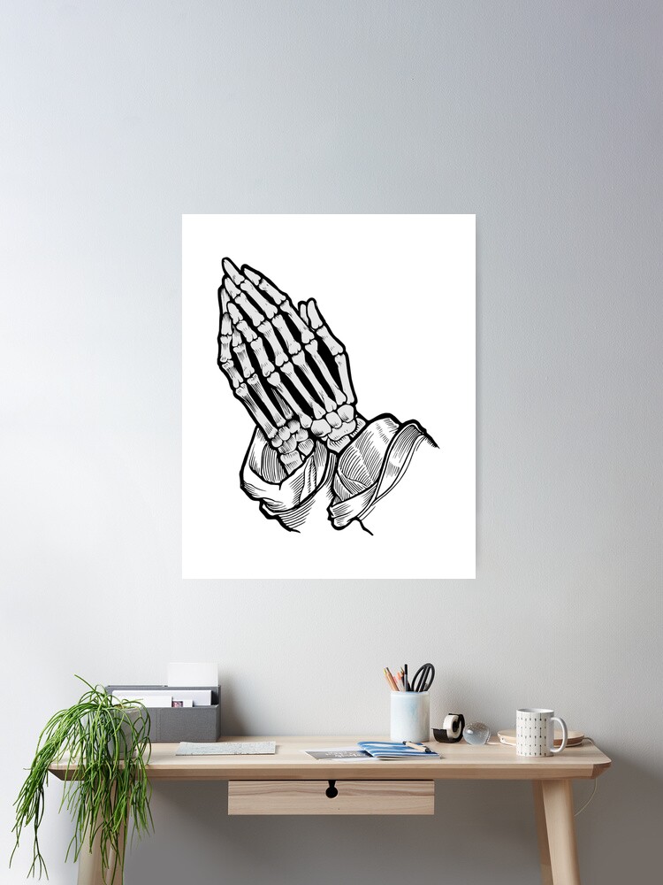 TATTOO FLASH POSTER【 Praying Hands 】 TATTOO FLASH POSTER