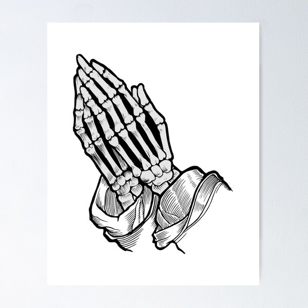 TATTOO FLASH POSTER【 Praying Hands 】