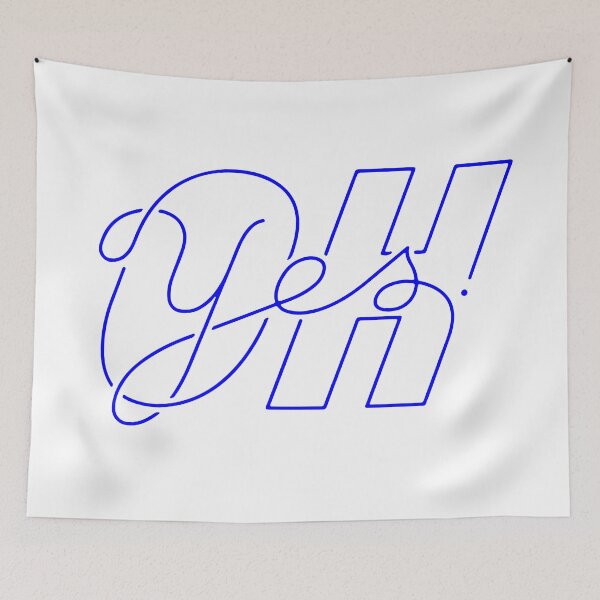 Item preview, oh yes!, motivational statement quote designed and sold by TrueType.