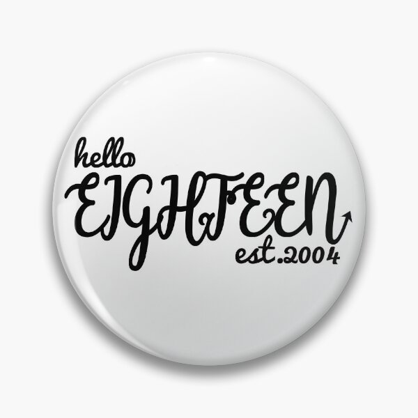 Item preview, Hello Eighteen - 18th Birthday Gift Design  designed and sold by asprse.