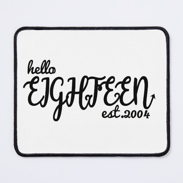 Item preview, Hello Eighteen - 18th Birthday Gift Design designed and sold by asprse.