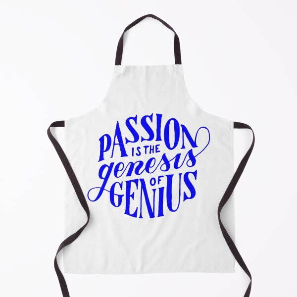 Item preview, passion is the genesis of genius, motivational statement quote designed and sold by TrueType.