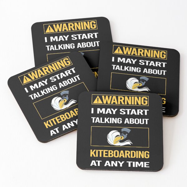 Item preview, Funny Warning Kiteboarding Kiteboard Kiteboarder designed and sold by ArydeaNoriega.