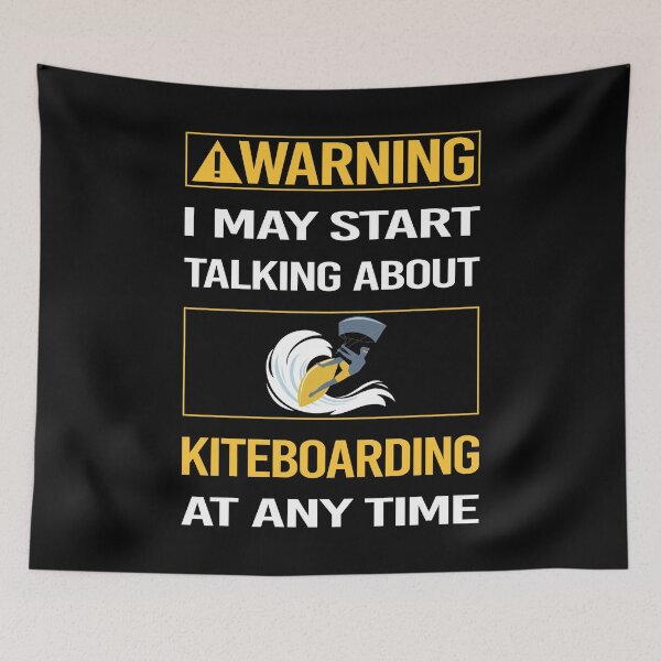 Item preview, Funny Warning Kiteboarding Kiteboard Kiteboarder designed and sold by ArydeaNoriega.
