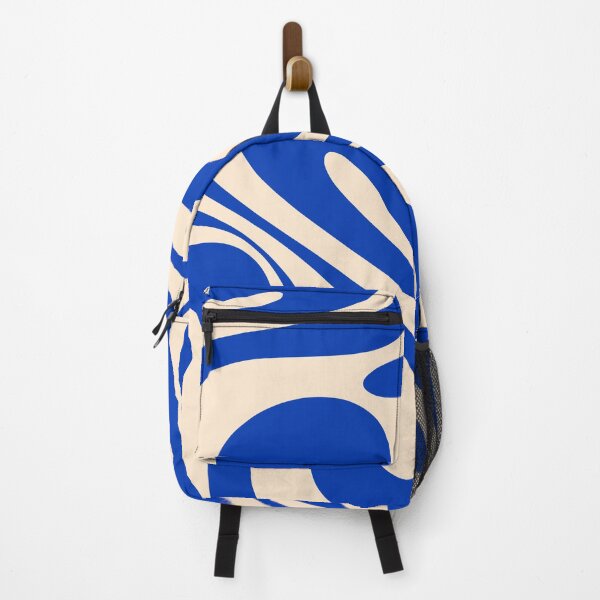 Item preview, Mod Swirl Retro Abstract Pattern in Bright Blue and Cream designed and sold by kierkegaard.