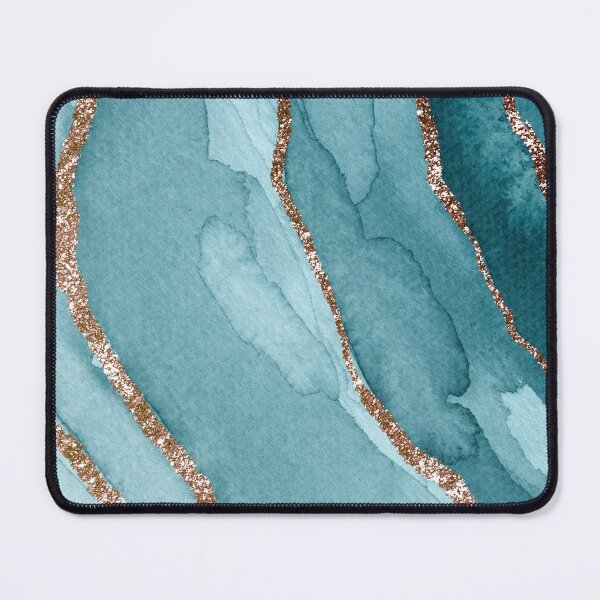 Item preview, Shimmering teal watercolor abstract designed and sold by Sneh Universe.
