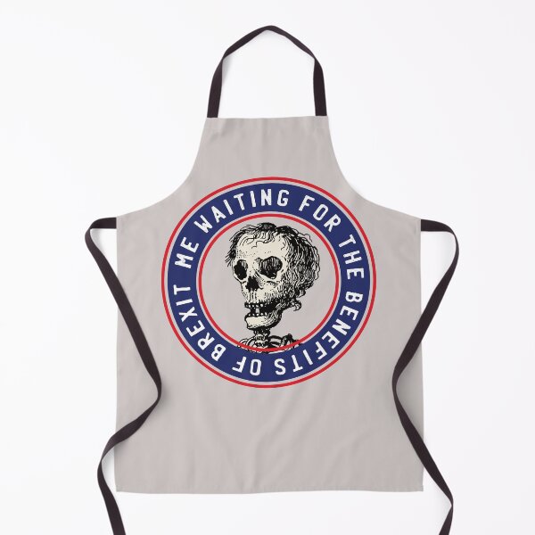 Item preview, Me Waiting for the Benefits of Brexit - skull meme designed and sold by knappidesign.