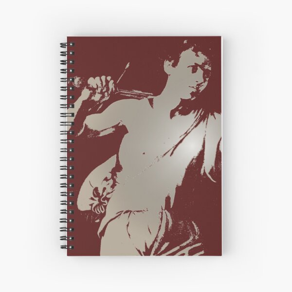 David and Goliath, bible story. hebrew battle scene. Spiral Notebook for  Sale by JJ ADX