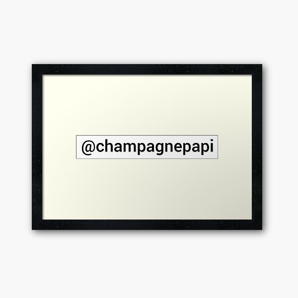 DRAKE - INSTAGRAM SERIES Framed Art Print