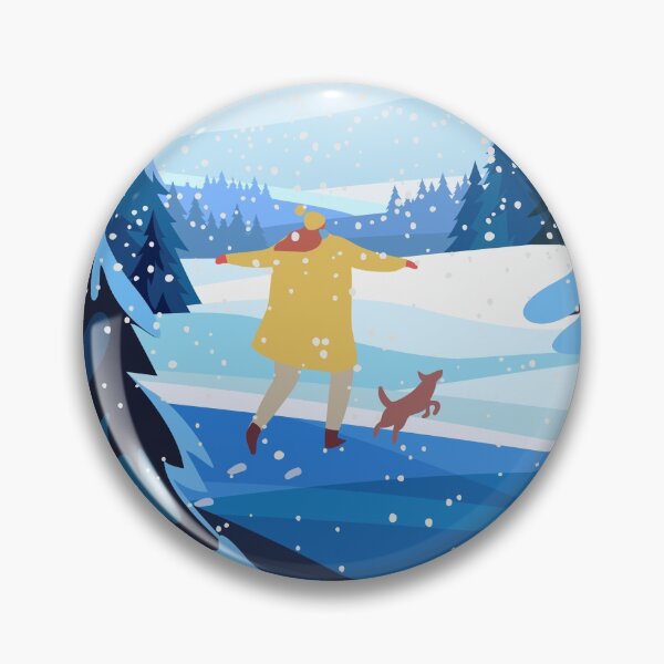Item preview,    DOG WALK IN THE SNOW WINTERMOOD COZY WINTER designed and sold by PotluckPrints.