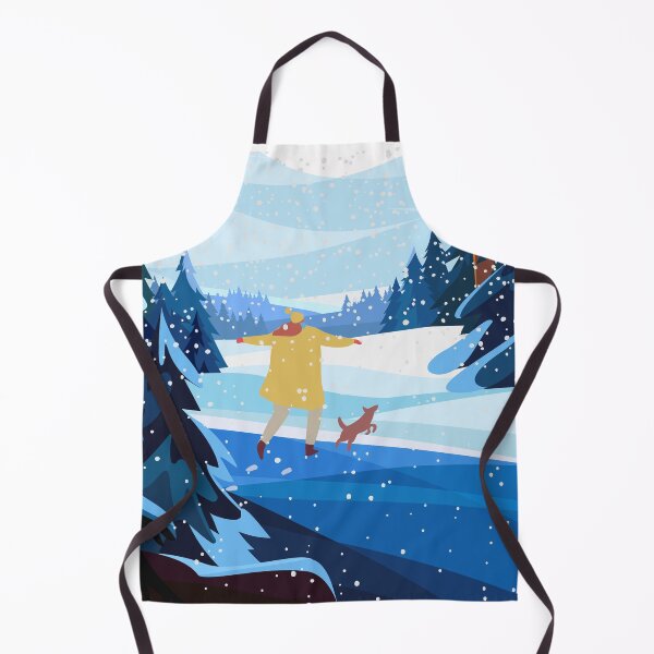 Item preview, DOG WALK IN THE SNOW WINTERMOOD COZY WINTER designed and sold by PotluckPrints.