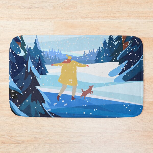 Item preview,    DOG WALK IN THE SNOW WINTERMOOD COZY WINTER designed and sold by PotluckPrints.