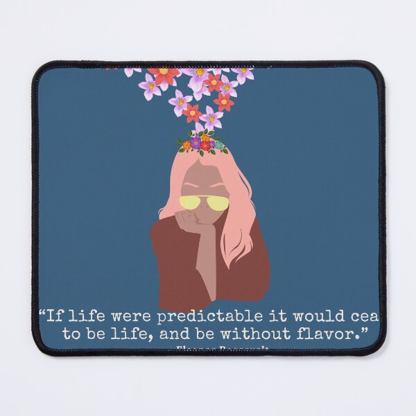 Item preview, Predictable life - Eleanor Roosevelt quote designed and sold by ZvekiVintage.