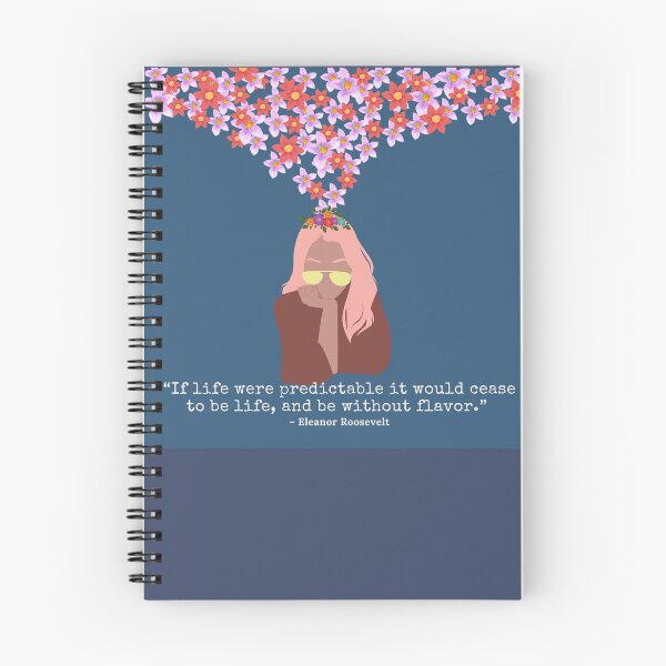 Item preview, Predictable life - Eleanor Roosevelt quote designed and sold by ZvekiVintage.
