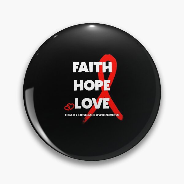 Vista previa del artículo con la obra «Faith Hope love camiseta clásica de conciencia de enfermedades del corazón», diseñado y vendido por fadouades.