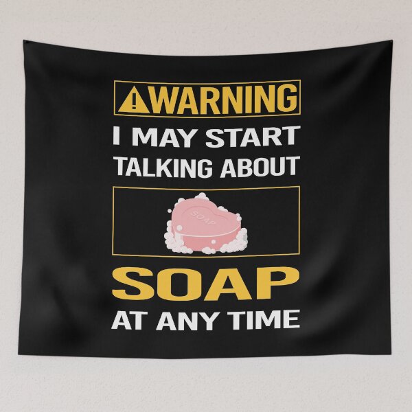 Item preview, Funny Warning Soap designed and sold by FulviaContreras.