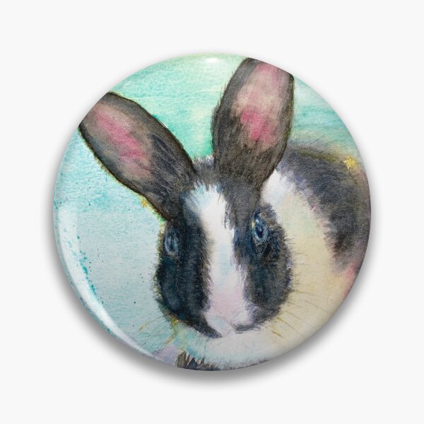 Item preview, Baby Aram: Watercolour portrait of a baby bunny designed and sold by Double Dutch Designs.