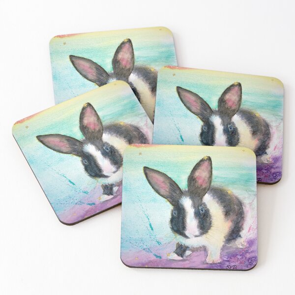 Item preview, Baby Aram: Watercolour portrait of a baby bunny designed and sold by Double Dutch Designs.