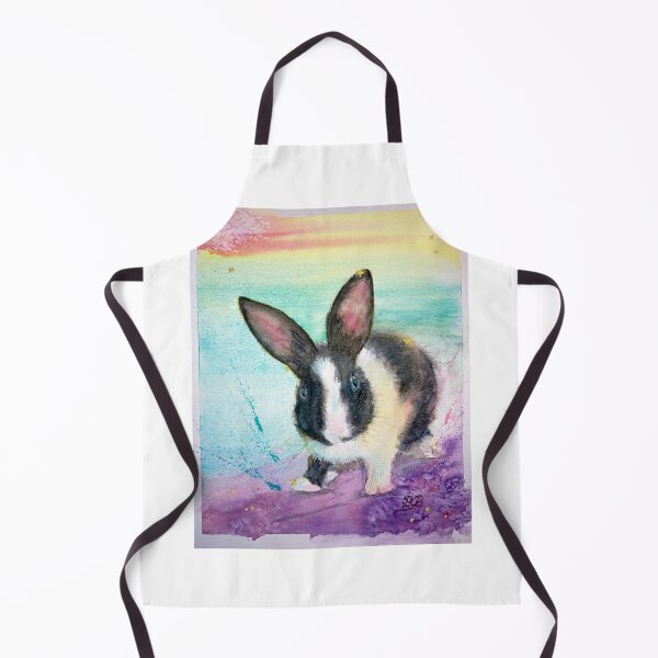 Item preview, Baby Aram: Watercolour portrait of a baby bunny designed and sold by Double Dutch Designs.