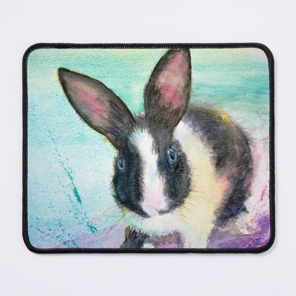 Item preview, Baby Aram: Watercolour portrait of a baby bunny designed and sold by Double Dutch Designs.