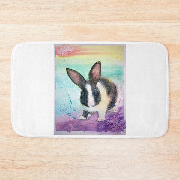 Item preview, Baby Aram: Watercolour portrait of a baby bunny designed and sold by Double Dutch Designs.
