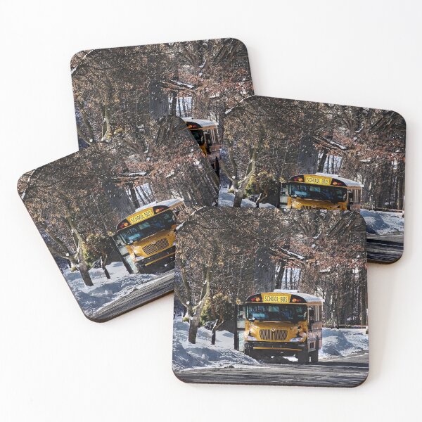 Item preview, Parked School Bus in Winter designed and sold by Susan Savad.