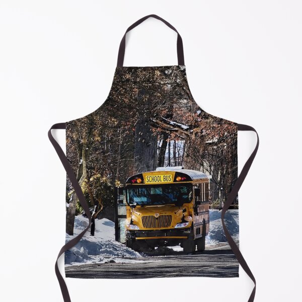 Item preview, Parked School Bus in Winter designed and sold by Susan Savad.