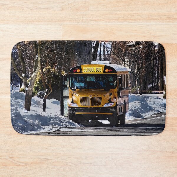 Item preview, Parked School Bus in Winter designed and sold by Susan Savad.