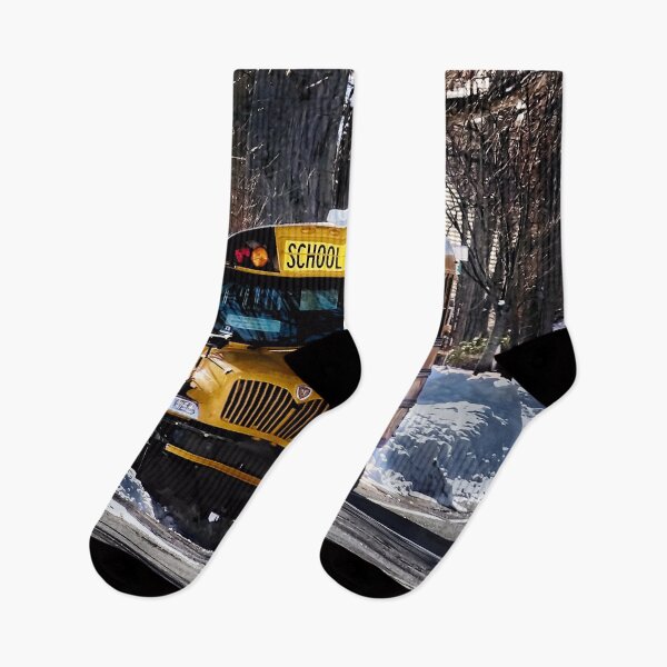 Item preview, Parked School Bus in Winter designed and sold by Susan Savad.
