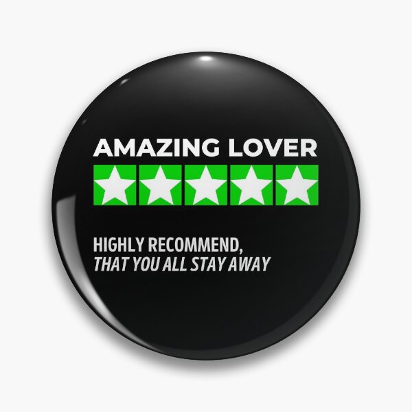 Item preview, Amazing Lover Would Recommend Five Stars, Funny Valentine's Day designed and sold by ladylaughprints.