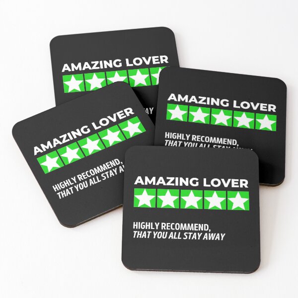 Item preview, Amazing Lover Would Recommend Five Stars, Funny Valentine's Day designed and sold by ladylaughprints.