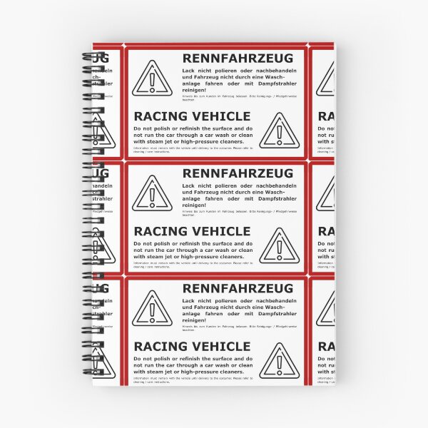 Item preview, Racing Vehicle Warning designed and sold by babygunz47.