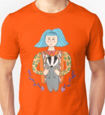 Girl with a badger Unisex T-Shirt