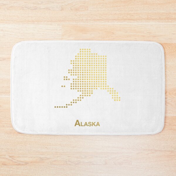 Item preview, Alaska Gold Dotted Map  designed and sold by captaingursel.