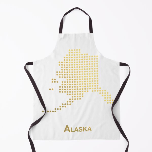 Item preview, Alaska Gold Dotted Map designed and sold by captaingursel.