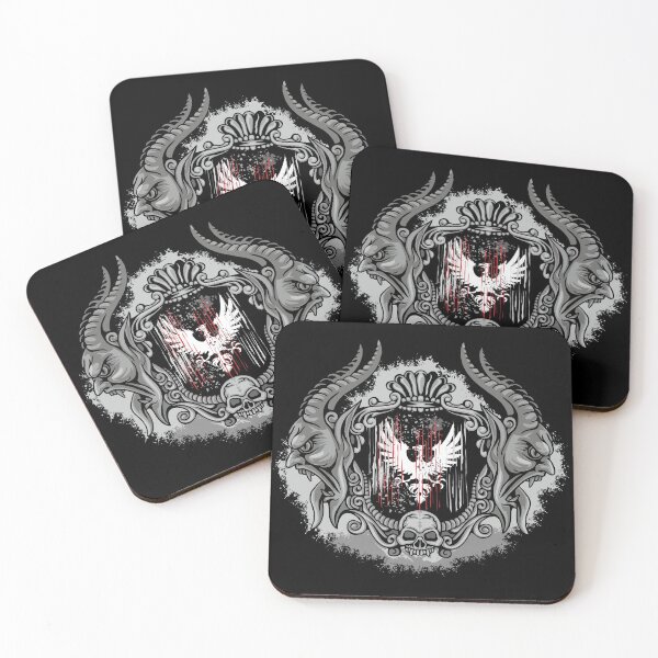 Item preview, heraldic eagle, vintage coat of arms with demons and skull designed and sold by amid999.