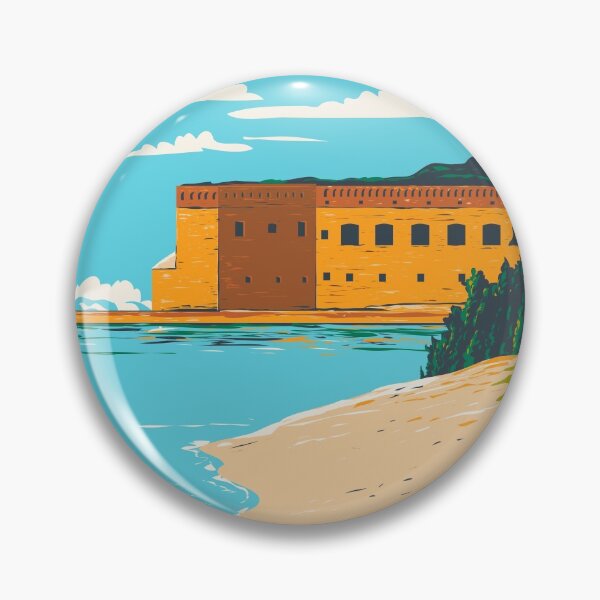 Item preview, Dry Tortugas National Park Florida Fort Jefferson Vintage designed and sold by KrisSidDesigns.