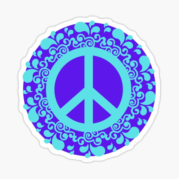Item preview, Peace Sign with Waves designed and sold by PrintCutScore.