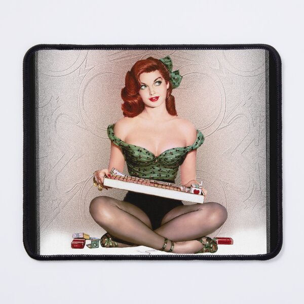 Cigarette Girl by Al Moore Remastered Xzendor7 Classic Old Masters Reproductions Mouse Pad