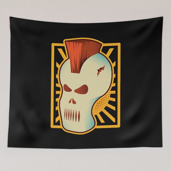 Item preview, Retro Mohawk Skull | Skull Mask designed and sold by DKdesigns27.