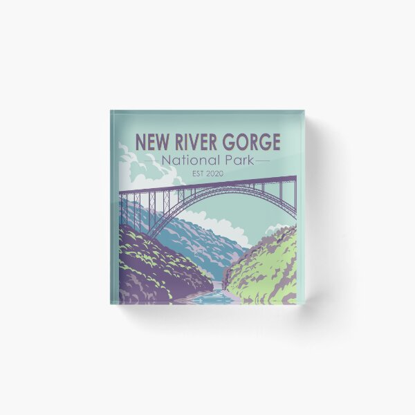 Item preview, New River Gorge National Park West Virginia Bridge Vintage designed and sold by KrisSidDesigns.