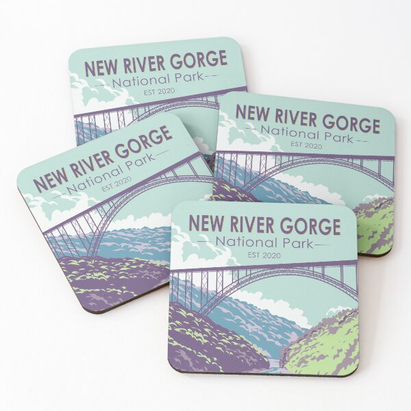 Item preview, New River Gorge National Park West Virginia Bridge Vintage designed and sold by KrisSidDesigns.