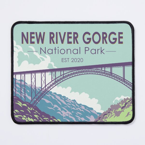 Item preview, New River Gorge National Park West Virginia Bridge Vintage designed and sold by KrisSidDesigns.