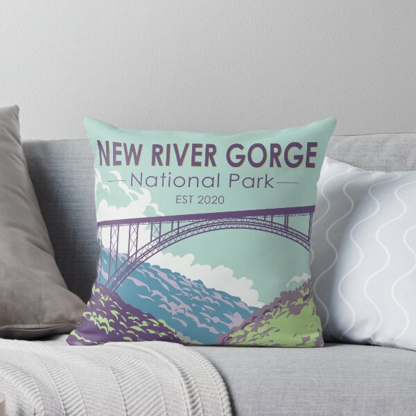 Item preview, New River Gorge National Park West Virginia Bridge Vintage designed and sold by KrisSidDesigns.
