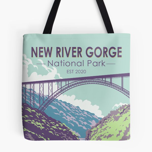 Item preview, New River Gorge National Park West Virginia Bridge Vintage designed and sold by KrisSidDesigns.