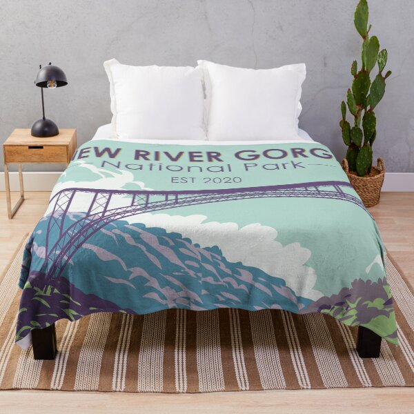 Item preview, New River Gorge National Park West Virginia Bridge Vintage designed and sold by KrisSidDesigns.