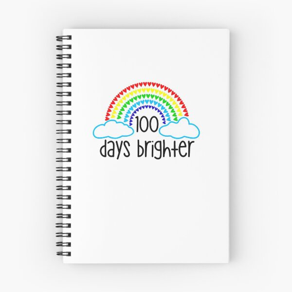 Item preview, 100 Days Brighter Teacher Student 100 Days Of School Rainbow designed and sold by SamirBeydoun.