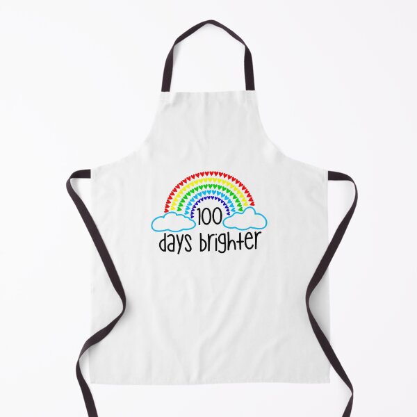 Item preview, 100 Days Brighter Teacher Student 100 Days Of School Rainbow designed and sold by SamirBeydoun.